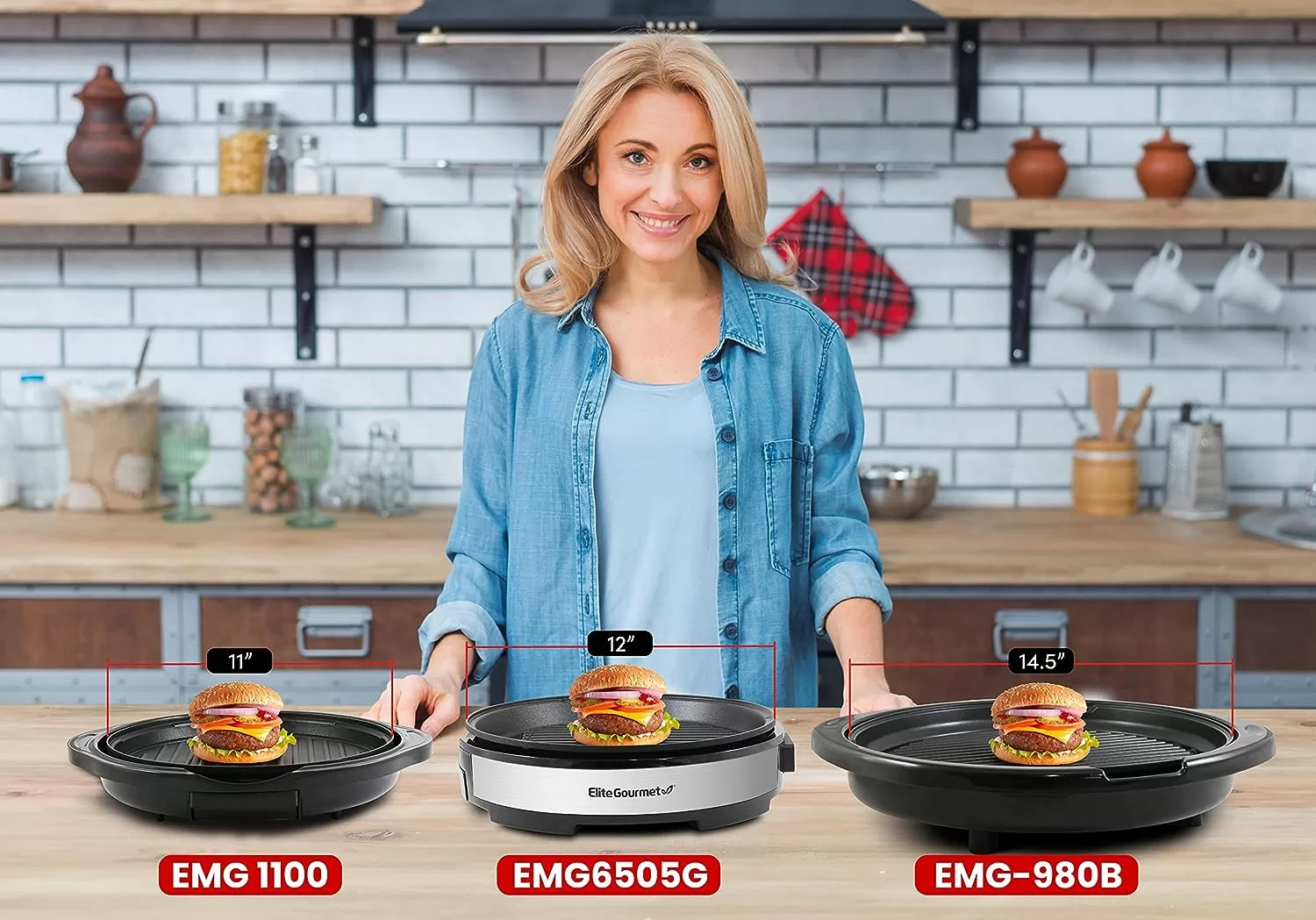 Elite Gourmet EMG6505G Smokeless Indoor Electric BBQ Grill