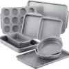Farberware Nonstick Steel Bakeware Set, 10-Piece Set, Gray