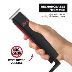 Wahl Edge Pro Lithium-Ion Cordless Beard Trimmer with T-Blade17 pc Grooming Kit for Men - 9895