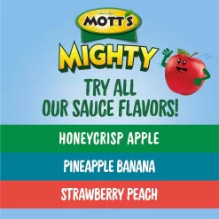 Mott's Mighty Honeycrisp Apple Applesauce, 3.9 oz cups (Pack of 72)