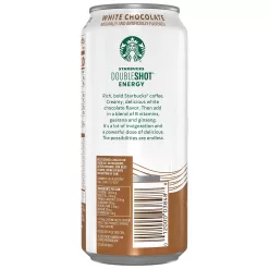 Starbucks, Doubleshot Energy Drink, White Chocolate, 15 Fl Oz (Pack of 12)