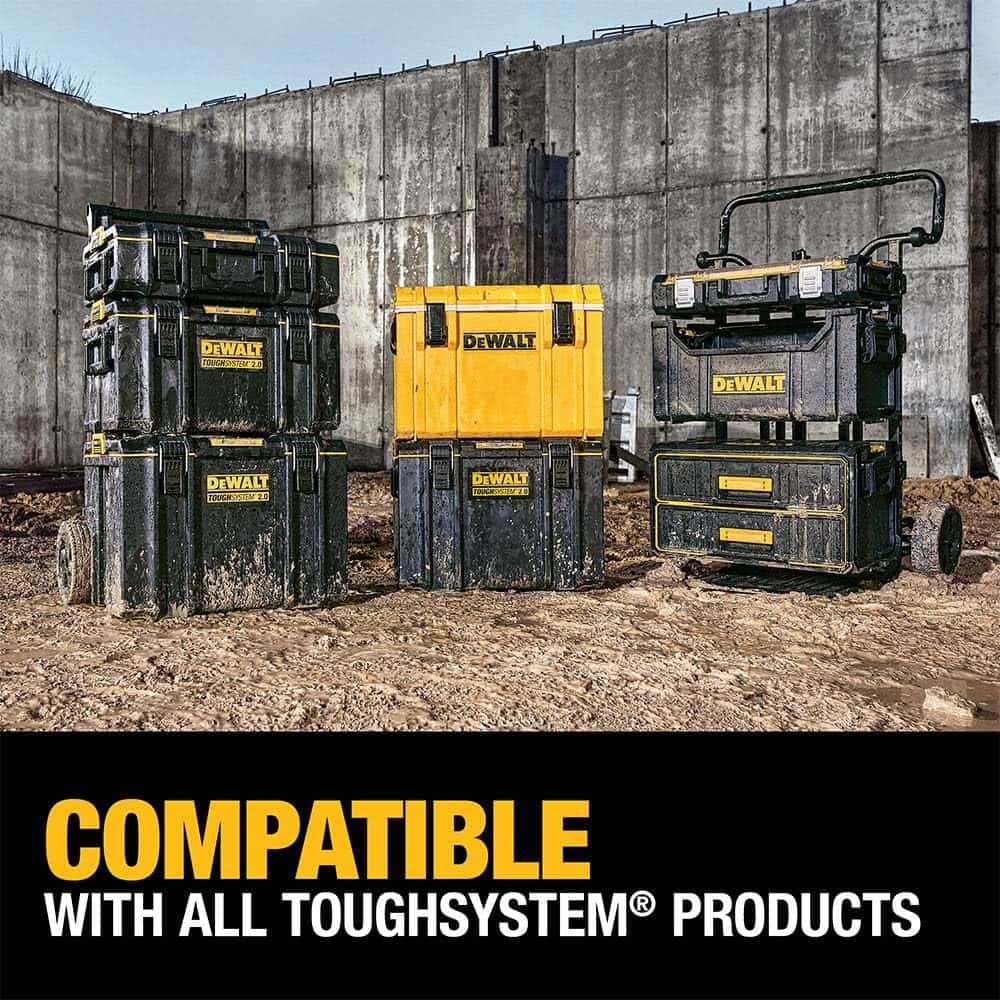 DEWALT TOUGHSYSTEM 2.0, Large Tool Box, 22 in., 110 lbs. Capacity (DWST08300)