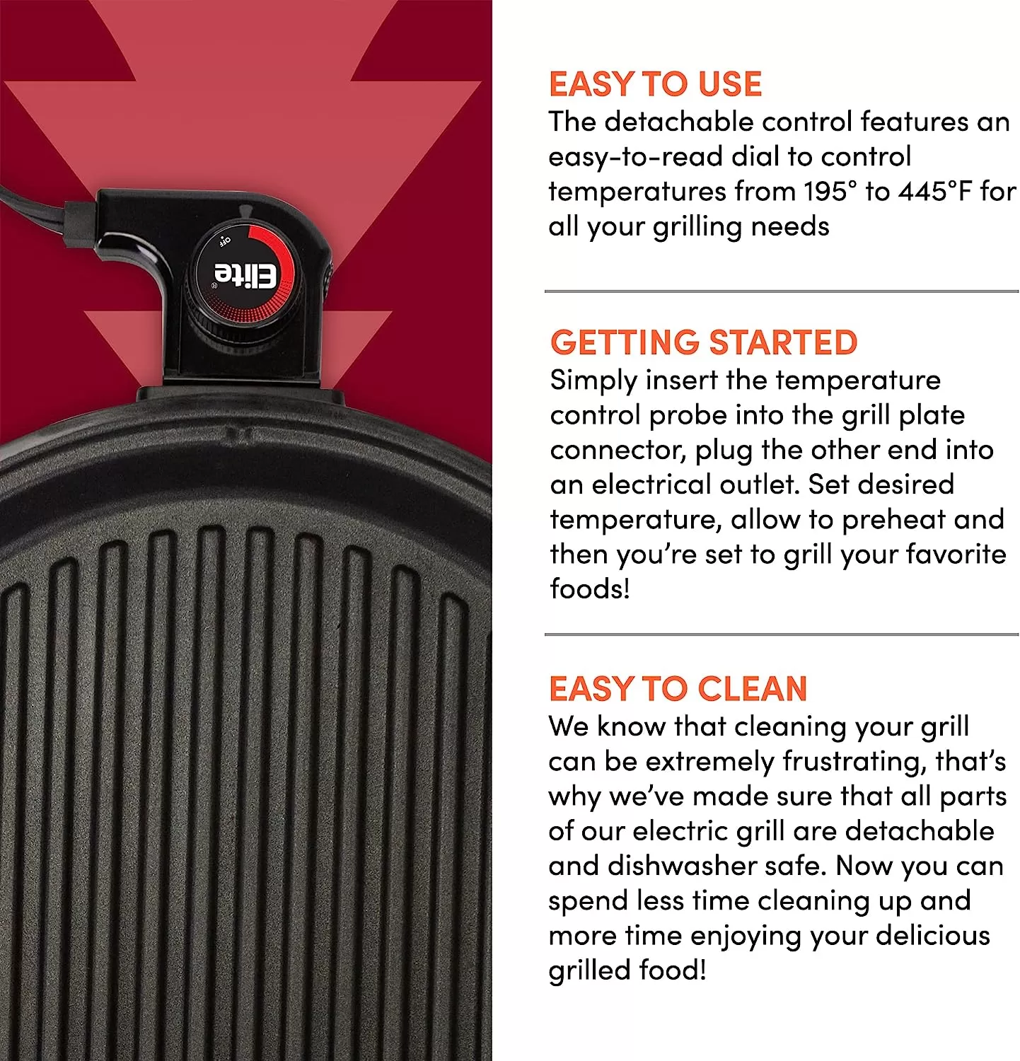 Elite Gourmet EMG6505G Smokeless Indoor Electric BBQ Grill