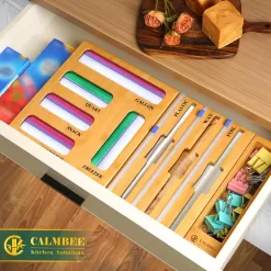 Calmbee 9 IN 1 Storage Bag Organizer for Kitchen Drawer