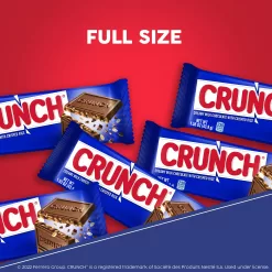 CRUNCH, 36 Count, Milk Chocolate And Crisped Rice, Full Size Individually Wrapped Candy Bars, Trick Or Treat Candy, 1.55 Oz Each
