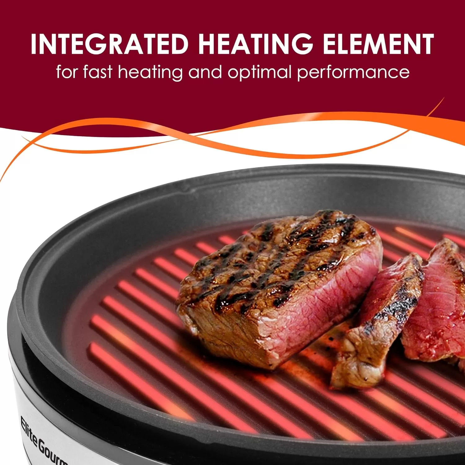 Elite Gourmet EMG6505G Smokeless Indoor Electric BBQ Grill