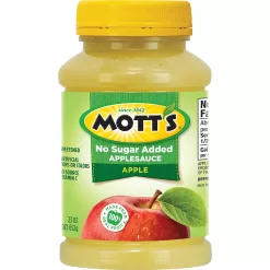 Mott's No Sugar Added Applesauce, 23 Ounce Jar (Pack of 12)