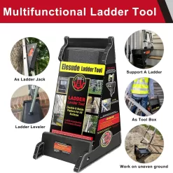 Ladder Leveler,Pitch Hopper, Ladder Stabilizer, Stair Ladder with Storage