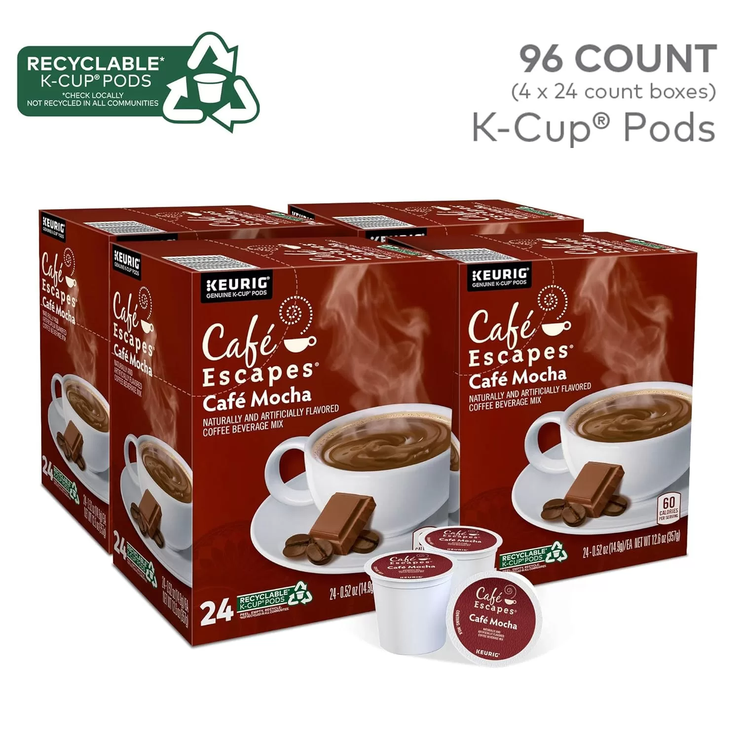 Café Escapes 96 Café Mocha K-Cups