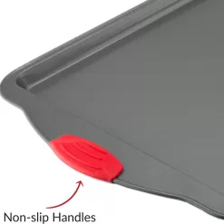 Nonstick Baking Sheet Tray Set of 3 - These Cookie Sheet Pans are Non-toxic, Dent, Warp, and Rust Resistant