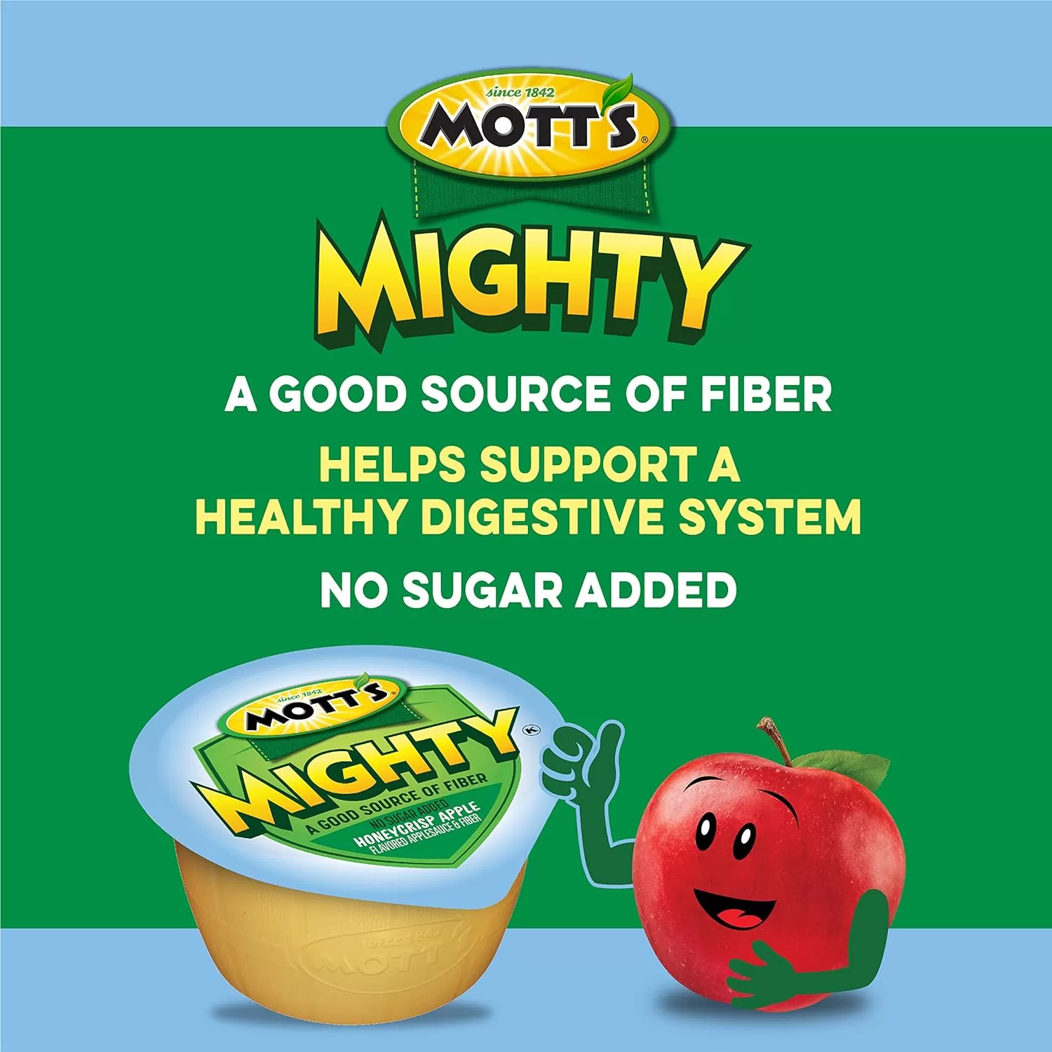 Mott's Mighty Honeycrisp Apple Applesauce, 3.9 oz cups (Pack of 72)