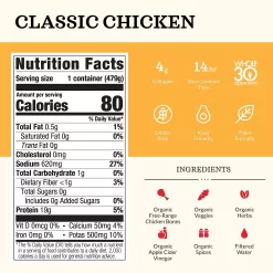 Chicken Bone Broth Soup by Kettle and Fire, Pack of 6, 16.9 Ounce