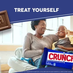 CRUNCH, 36 Count, Milk Chocolate And Crisped Rice, Full Size Individually Wrapped Candy Bars, Trick Or Treat Candy, 1.55 Oz Each