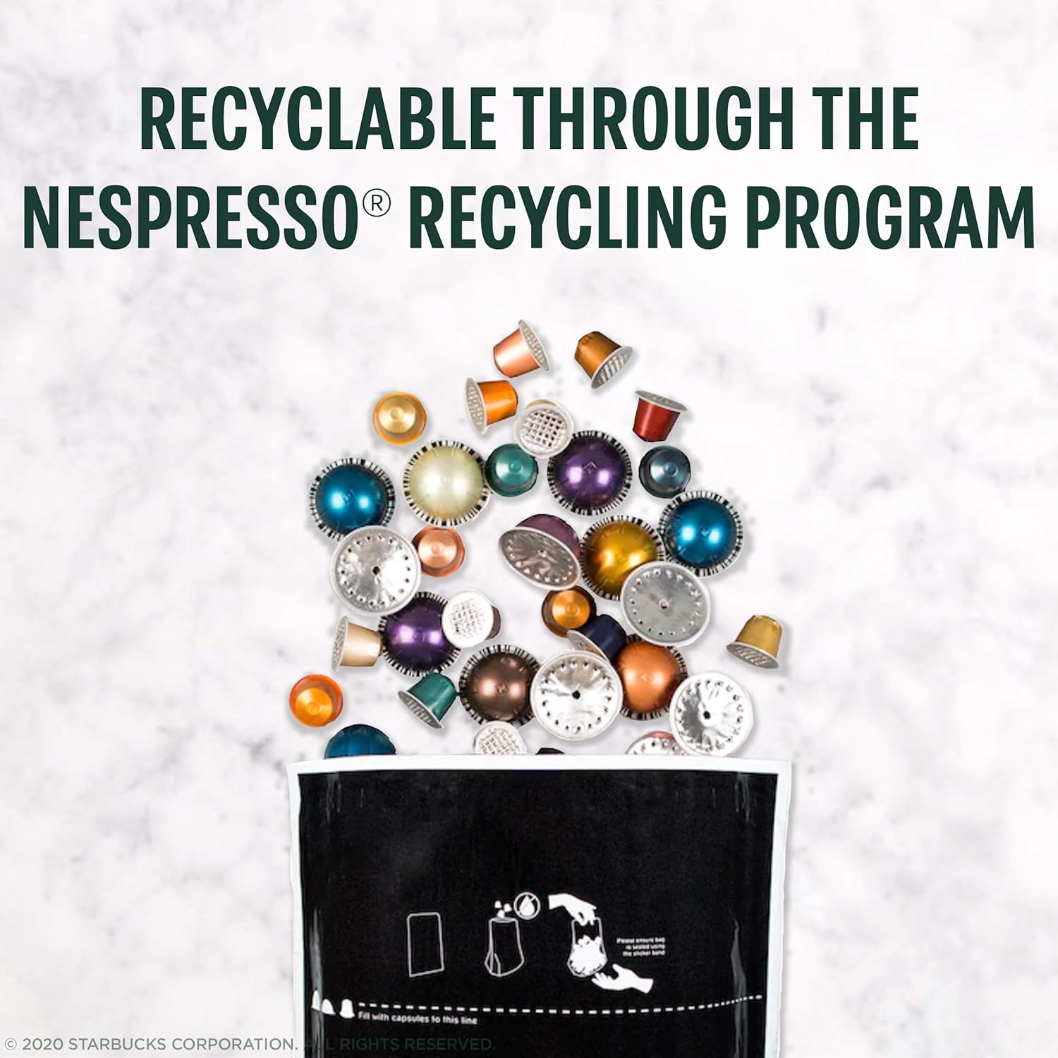 Starbucks by Nespresso Medium Roast Pike Place Roast Coffee (32-count single serve capsules, compatible with Nespresso Vertuo Line System) - Image 7