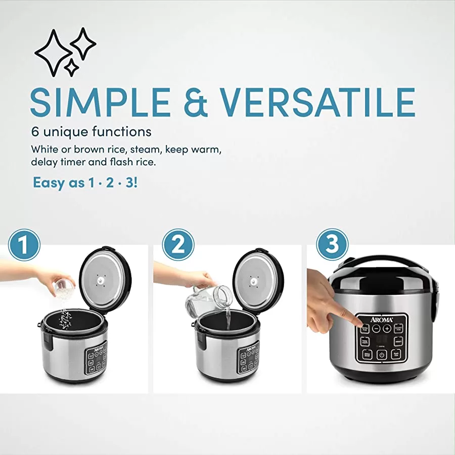 Aroma Housewares ARC-914SBD Digital Cool-Touch Rice Grain Cooker