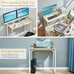 WOHOMO Folding Desk, Small Foldable Desk 31.5
