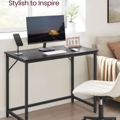 VASAGLE 39.4 Inch Computer Desk, Home Office Small Study Workstation