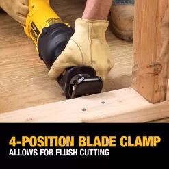 DEWALT 20V MAX Reciprocating Saw, 3,000 Strokes Per Minute, Variable Speed Trigger, Bare Tool Only (DCS380B), Black/Clear