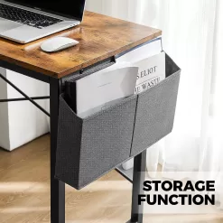 40 Inch Small Computer Desk - Home Office Writing Desk for Small Spaces, Sturdy Simple Study Table, Rustic Brown