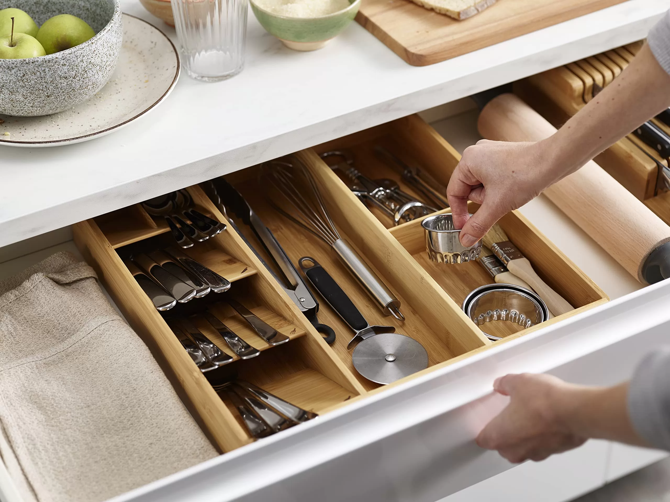 Joseph Joseph Large DrawerStore Bamboo Utensil Organizer