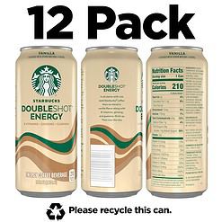 Alternative view of Starbucks Doubleshot Energy Espresso Coffee, Vanilla, 15 oz Cans (12 Pack) (Packaging May Vary)