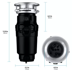 Wastemaid 1/2 HP Economy Garbage Disposal 10-US-WM-058-3B