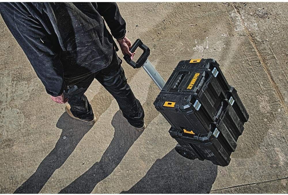 DEWALT TSTAK Rolling Tool Box, Mobile Storage, Extra-Deep Storage, Durable, Allows Stacking (DWST17820)