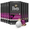 Peet's Coffee, Medium Roast Espresso Pods Compatible, Cafe Inspired Ricchezza Intensity 8, 100 Count (10 Boxes of 10 Espresso Capsules)