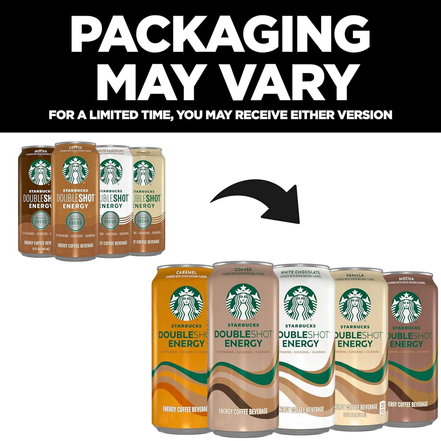 Starbucks Doubleshot Energy Espresso Coffee, Mocha, 15 oz Cans (12 Pack) (Packaging May Vary) - Image 5