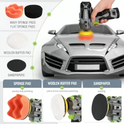 WORKPRO 12V Cordless Polisher, 3