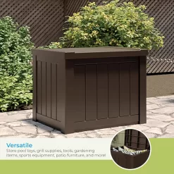 Suncast 22-Gallon Small Deck Box, Java Brown
