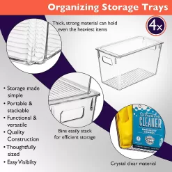 ClearSpace Plastic Storage Bins with Lids