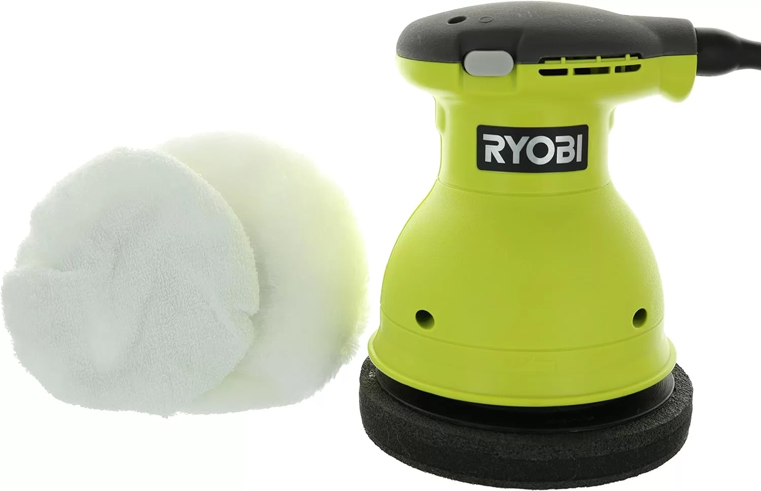Ryobi RB61G 6 Inch Corded 120 Volt AC, .5 Amp 4,800 OPM Swirl-Free Orbital Buffer