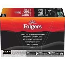 Folgers Black Silk Dark Roast Coffee, 72 Keurig K-Cup Pods