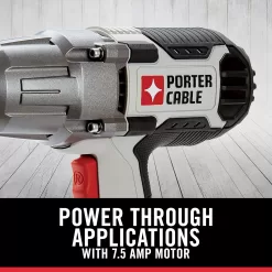 PORTER-CABLE Impact Wrench, 7.5-Amp, 450 lbs. of Torque, 1/2 Inch, Corded (PCE211)