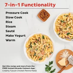Instant Pot Duo 7-in-1 Electric Pressure Cooker, Slow Cooker, Rice Cooker, Steamer, Sauté, Yogurt Maker, Warmer & Sterilizer, Stainless Steel, 6 Quart