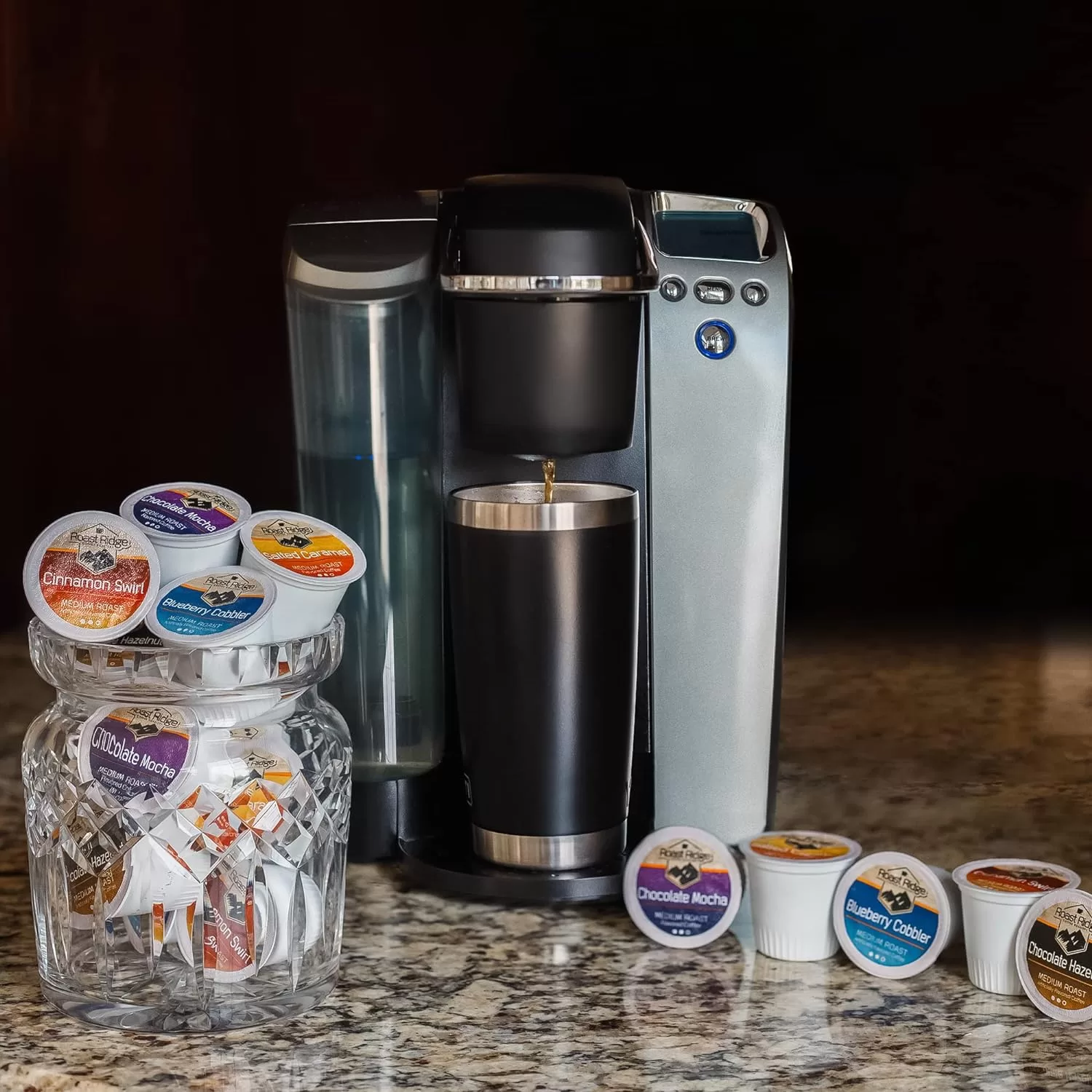 Roast Ridge Single Serve Coffee Pods for Keurig K-Cup Brewers, Variety Pack, Medium Roast, 100 Count