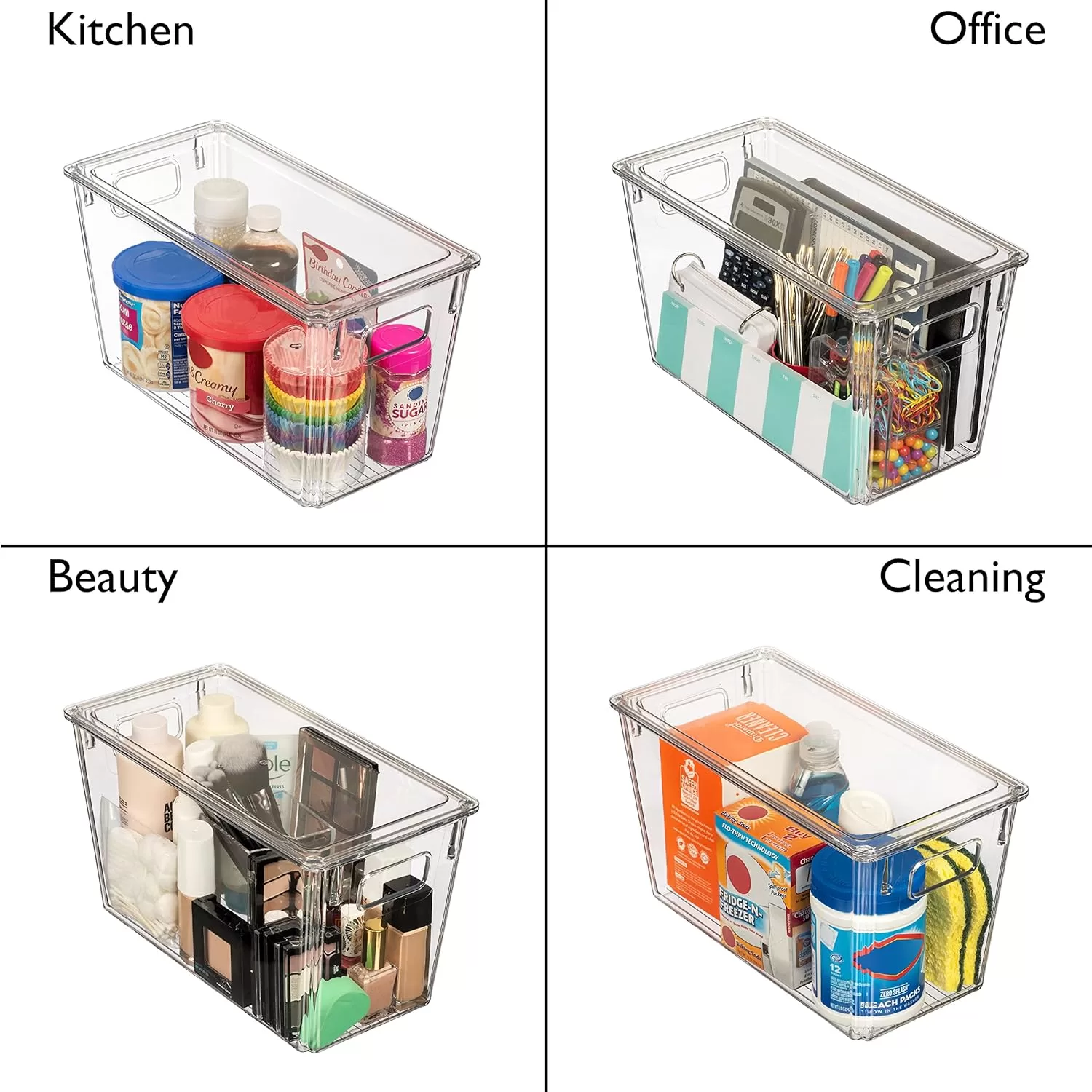 ClearSpace Plastic Storage Bins with Lids