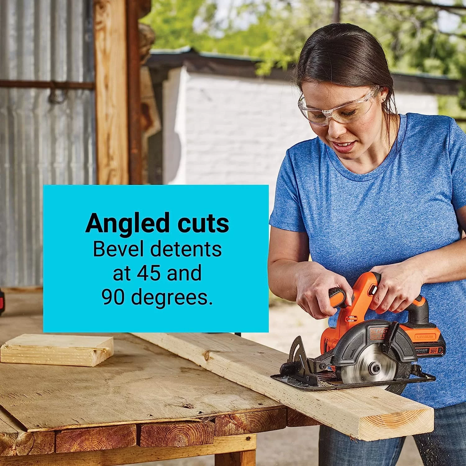 BLACK+DECKER 20V MAX* POWERCONNECT 5-1/2 in. Cordless Circular Saw (BDCCS20C)