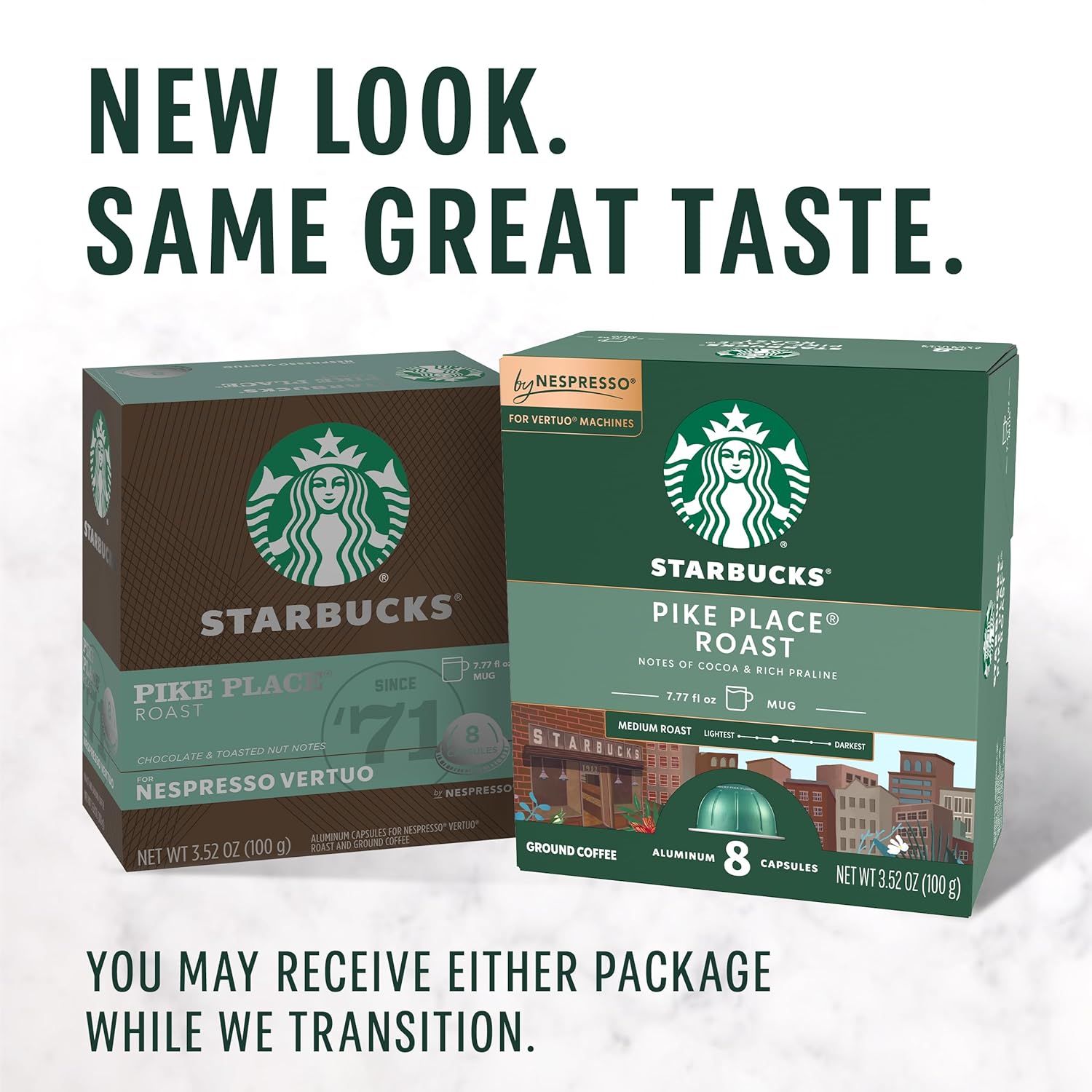 Starbucks by Nespresso Medium Roast Pike Place Roast Coffee (32-count single serve capsules, compatible with Nespresso Vertuo Line System) - Image 8