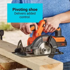 BLACK+DECKER 20V MAX* POWERCONNECT 5-1/2 in. Cordless Circular Saw (BDCCS20C)