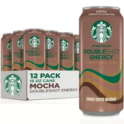 Starbucks Doubleshot Energy Espresso Coffee, Mocha, 15 oz Cans (12 Pack) (Packaging May Vary)