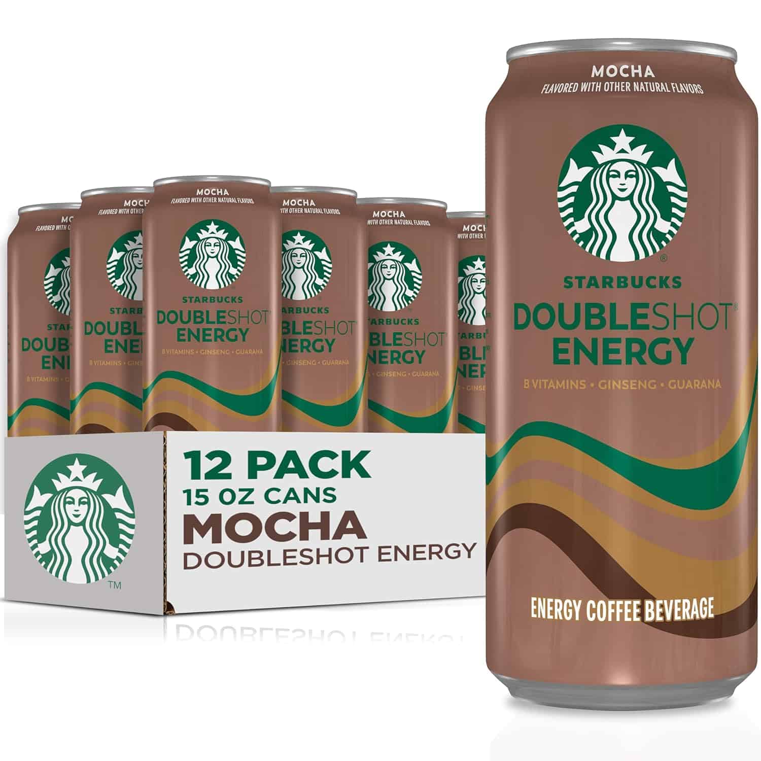 Starbucks Doubleshot Energy Espresso Coffee, Mocha, 15 oz Cans (12 Pack) (Packaging May Vary)