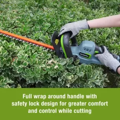 WORKPRO 20V Cordless Hedge Trimmer, 2.0Ah Battery 1 Hour Quick Charger Included