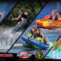 Sportsstuff Super Mable Waterskiing Towable Tube 3-Rider Capacity