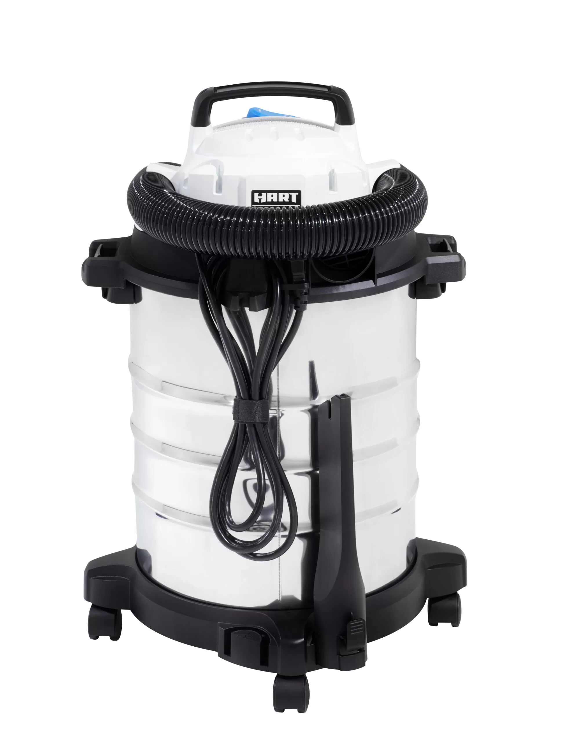 HART 6 Gallon 5 Peak HP Stainless Steel Wet/Dry Vacuum with Cartridge Filter, VOC608S 3702
