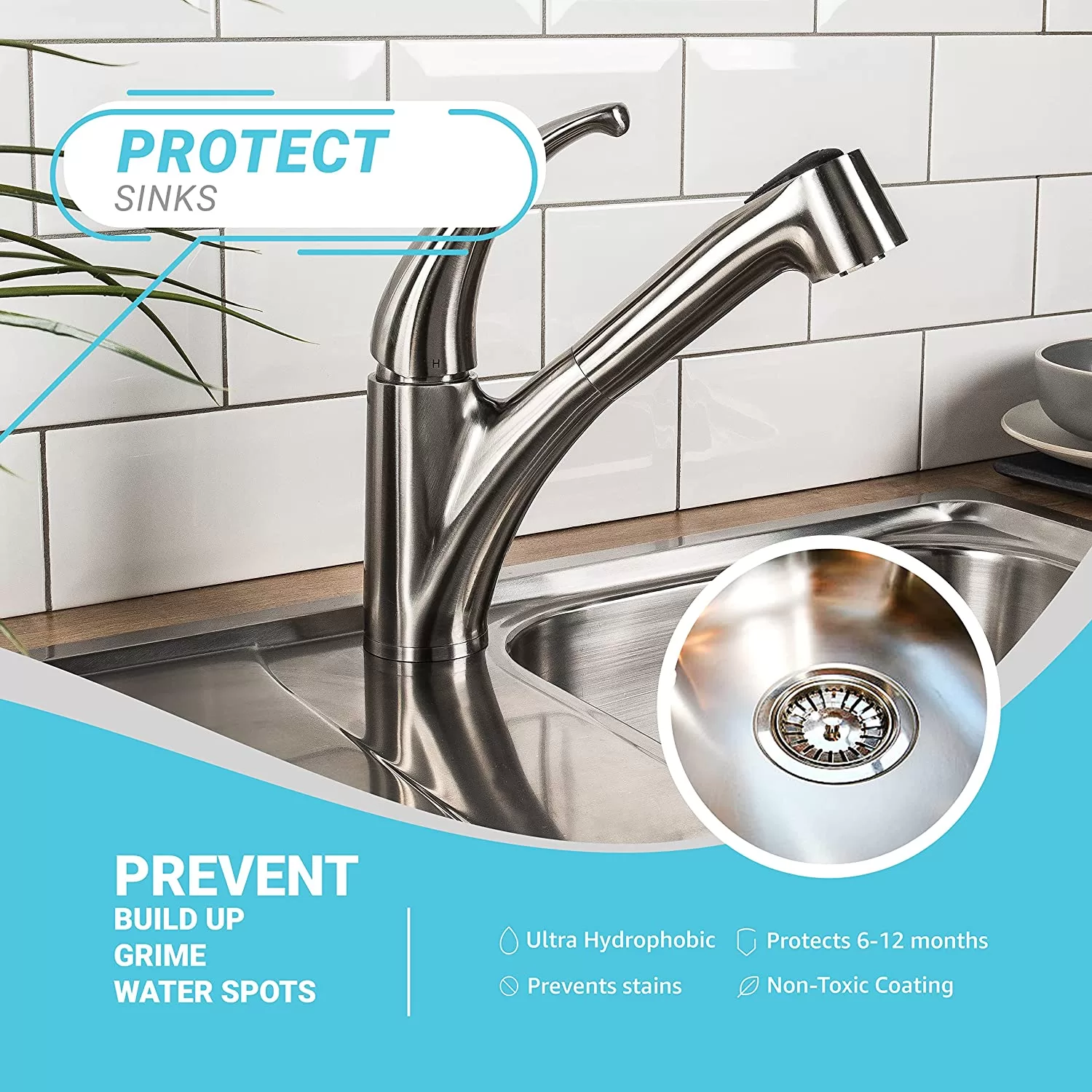 Lifeproof Home Ceramic Coating Spray Kit - Shine, Seal, & Protect Stainless Steel, Appliances, Countertops, Glass