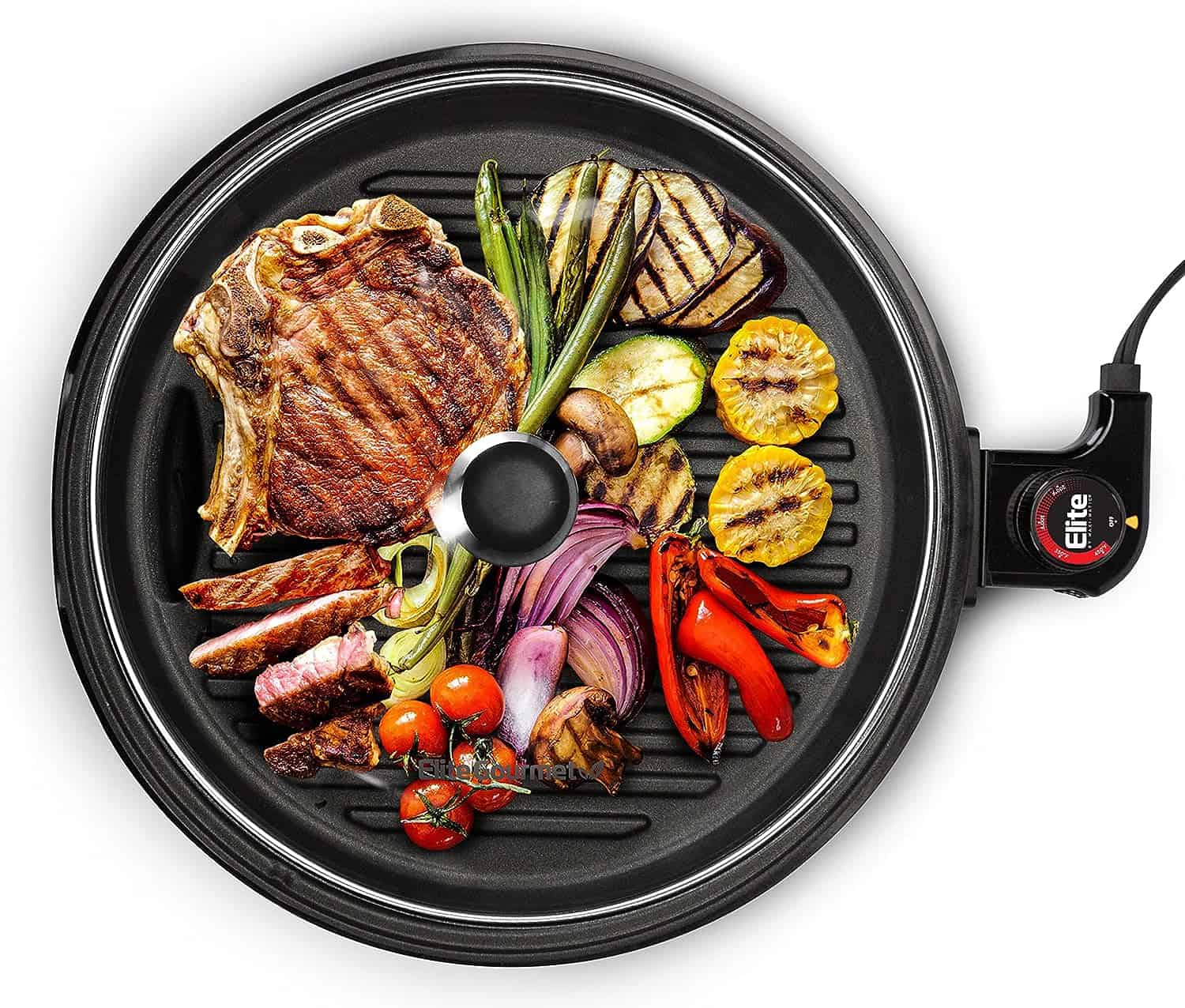 Elite Gourmet EMG6505G Smokeless Indoor Electric BBQ Grill