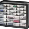 IRIS USA 44 Drawer Parts and Hardware Cabinet, Black
