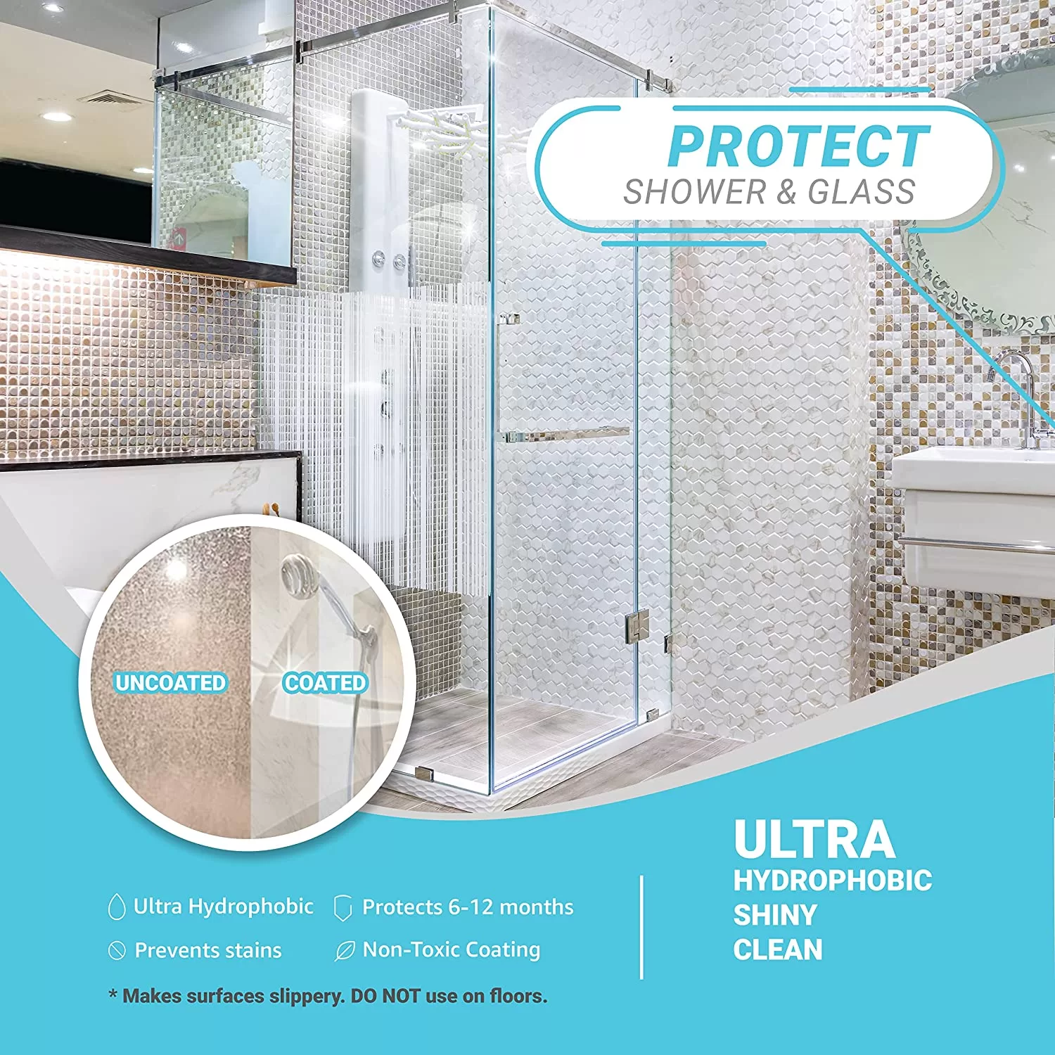 Lifeproof Home Ceramic Coating Spray Kit - Shine, Seal, & Protect Stainless Steel, Appliances, Countertops, Glass